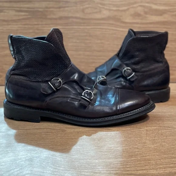 NWOB FRATELLI ROSSETTI, RARE Italian Chocolate Leather Ankle BOOT, SIZE 11 Fratelli Rossetti Tall Boots Size UK9 Men Dark Brown Calf  main image 4